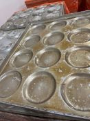 (372) 3 X 4 ROUND MOLD BAKING PANS