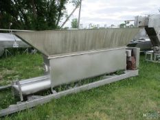 AUGER DOUGH PUMPING TRANSFER SYSTEM WITH S/S HOPPER