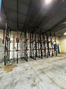 (7) SECTIONS OF DRIVE-IN 2-DEEP PALLET RACKING
