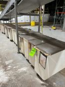 (14) PLASTIC TOTES ON WHEELS