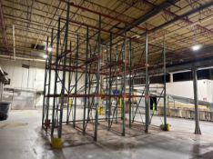 4-SECTION OF 3-HIGH PALLET RACKING