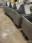 (5) STAINLESS STEEL TOTES