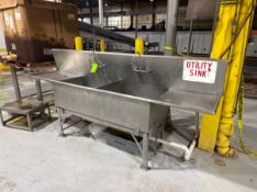 (1) S/S DOUBLE BOWL SINK & (1) SINGLE BOWL SINK WITH KNEE CONTROL