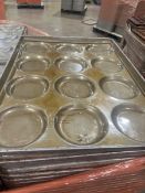 APPROX. (345) 3 X 4 ROUND MOLD BAKING PANS