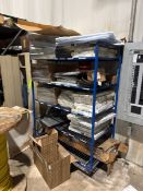 (3) SHELVING UNITS WITH ASSORTED FILTERS