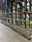 (4) STAINLESS STEEL SHELVING CARTS ON WHEELS