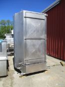 CYLINDRICAL ALL S/S CABINET WASHER WITH ROTATING SPRAY ARMS