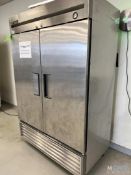 TRUE T-49 TWO SECTION STAINLESS STEEL REFRIGERATOR