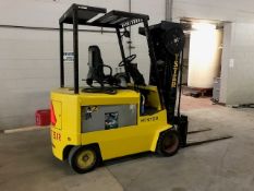 Hyster Electric Forklift with Side Shift, 4-Stage Lift, 48-Volt with Spare Battery and Charger (