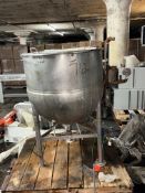 Groen 80 Gal. Jacketed Kettle, Model F80, S/N 5496, WP 25 psi, Temp 300 Degree F (Located Elizabeth,