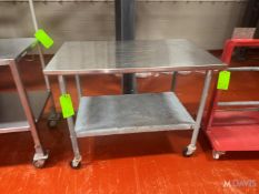 (1) S/S TABLE WITH S/S BOTTOM SHELF