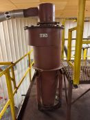 MILD STEEL CYCLONE WITH BOTTOM MOUNTED ROTARY AIR LOCK VALVE