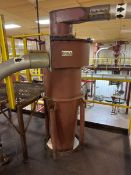 MILD STEEL CYCLONE WITH BOTTOM MOUNTED ROTARY AIR LOCK VALVE