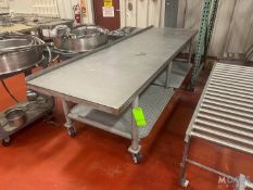 S/S TABLE WITH BOTTOM SHELF