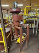 MILD STEEL CYCLONE WITH BOTTOM MOUNTED ROTARY AIR LOCK VALVE