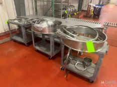 MISC. SWECO SEPARATOR PARTS WITH RUBBER MAID PUSH CARTS