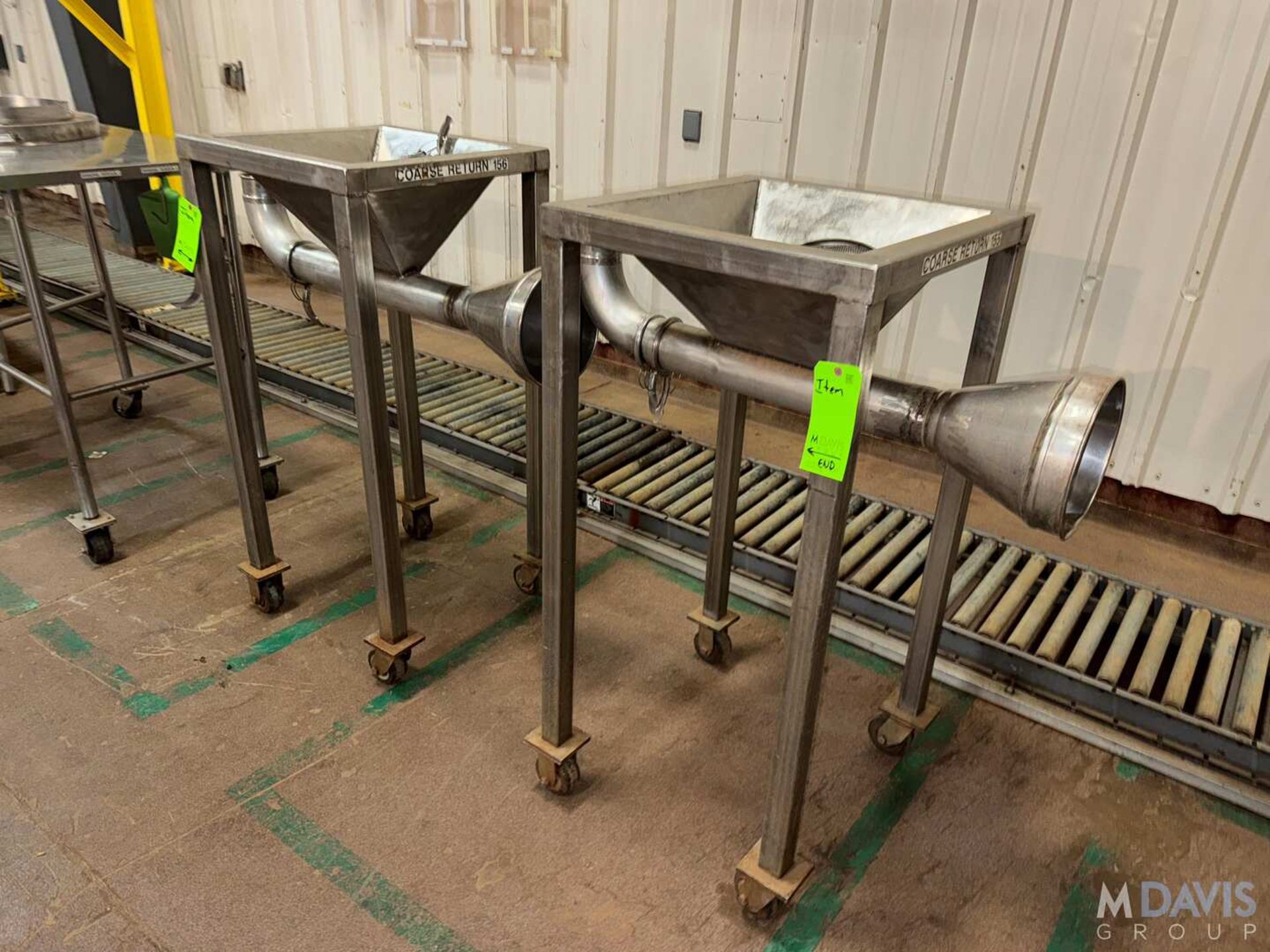 (2) S/S COARSE RETURN PORTABLE CARTS WITH (1) ADDITIONAL S/S CART - Image 4 of 5