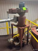 MILD STEEL CYCLONE WITH BOTTOM MOUNTED ROTARY AIR LOCK VALVE