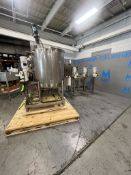 2019 JBT A&B PROCESS SYSTEMS SKID WITH 200 GALLON MIX TANK, S/N1904440301, CONTROL PANEL 480 V/3PHAS