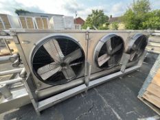 NEW EVAPCO 3-FAN CEILING HUNG EVAPORATOR, MODEL SSTM 3-84-ULTRA, S/N 13-543025, 250 PSI     (