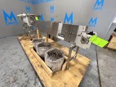 STRAIGHT SECTION OF B OSTON CONVEYOR WITH (3) ROLLS OF INTRALOX STYLE CONVEYOR, APPROX. 63 IN. L X 1