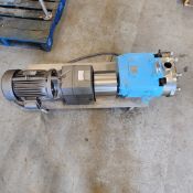 Waukesha Pump Model 045 U2 230/460 volts 10 hp, 1770 rpm, 60hz, 3ph, 24 amps, on stainless steel