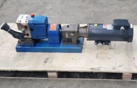 Viking pump model S2S Duralobe 1.5'' 180 volts dc. Comes with control panel vfd drive. (Handling Fee