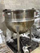 Hamilton 200 Gal. Sanitary S/S Kettle, 100 psi with Mixer (Located Edison, NJ)