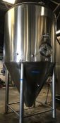 Premier Stainless 60 BBL Stainless Steel Fermentation Tank - Cone Bottom, Glycol Jacketed,