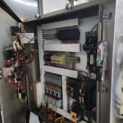 Savage bros chocolate melter/filter including 2 waukesha pump & sweco and control. Sold as is.