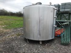 Creamery Package 1,000 Gal. Processor with Agitation (Loading Fee $250) (Locatd Union Grove, WI)