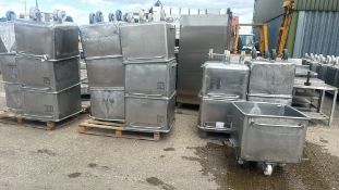 (23) Qty. Water Tight 400 lb. Dump Buggies (Machine #4100) (Lift Out $200) (Located Pottstown, PA)