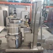 Barrel dumper- lifter stainless steel , elevation max.  control panel with lift, down, tilt right or