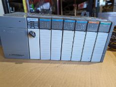 ALLEN-BRADLEY SLC 5/03 CPU with Power Supply, 7-Slot Rack and Inputs/Outputs (Located Charleston,