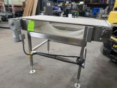 Plastic Belt Conveyor 24W x 55L x 30H 1/2HP Motor, Ratio 30:1 V115 (Loading Fee $200) (Located