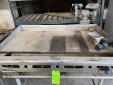 Imperial 4 Burners Flat Top Griddel with Stainless Steel Table 24 x 48 (Loading Fee $100) (Located