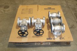 Lot of (5) Valves - (2) Pcs. 2-1/2