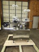 Quality Cup 12-Station S/S Sanitary Rotaray Cup Filler, Model QC-32. System was just removed from