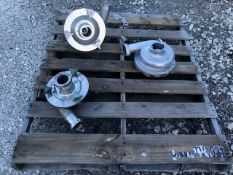 (2) Fristam and (1) Ampco Pump Heads (Loading Fee $50) (Located Union Grove, WI)