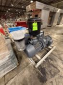 BUSCH SKID-MOUNTED VACUUM PUMP, MODEL RA0400.C406.CKXF, S/N USM121460105, weg 15 HP, 3 PHASE