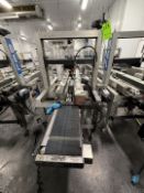 WEXXAR BEL TAPE CASE SEALER, MODEL BEL 5150, WITH SEMI AUTOMATIC CASE FORMER AND SQUID INK COPILOT
