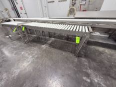 ROLLER CONVEYOR SECTION, APPROX. 86 IN. L X 24 IN. W
