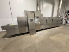 HOBART CONVEYORIZED TUNNEL WASHER, MODEL FT1000I, S/N 271198037, 480 V, 60 HZ, 3 PHASE, DATE CODE