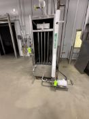 CHESTER JENSEN FALLING FILM PLATE CHILLER, MODEL B-4-OT-4-32, S/N 9250-P, INCLUDES FRISTAM CENTRIFUG