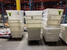 (14) C.R. DANIELS DANDUX LEXAN PORTABLE TOTES