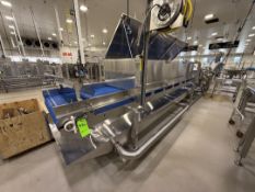 CUSTOM S/S WASH AND DRY SYSTEM, USED TO SPRAY AND AIR-DRY VEGETABLE AND FRUIT PRODUCTS, APPROX. 15