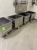 (4) S/S DUMP BUGGIES/TOTES