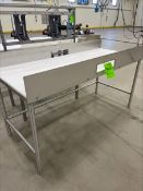 (2) STAINLESS STEEL TABLES