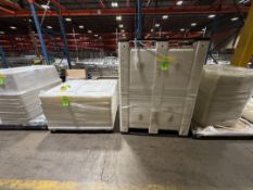 (2) TOTES AND PALLET OF 20 LIDS