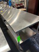 (3) STAINLESS STEEL TABLES